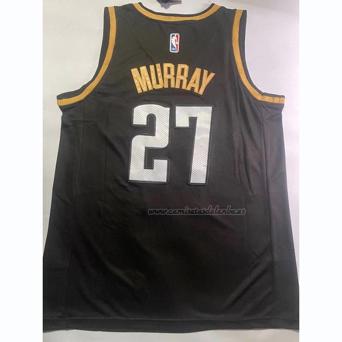 Camiseta Denver Nuggets Jamal Murray NO 27 Ciudad 2023 NBA Finals Negro